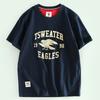 Overstock Export Brand Men's Summer T-Shirts, Round Neck Short-Sleeve T-Shirts, Japanese Export Men's Tops