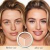 3 Color Concealer Palette For Face Contouring, Dark Circles Blemish Coverage, Creamy Highlighting Universal Skin 10.5g