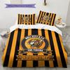 Custom Name Hull City Pattern Bedding Quilt Set  Home Decoration  Gift (1 * duvet cover + 2 * pillowcase  without core)