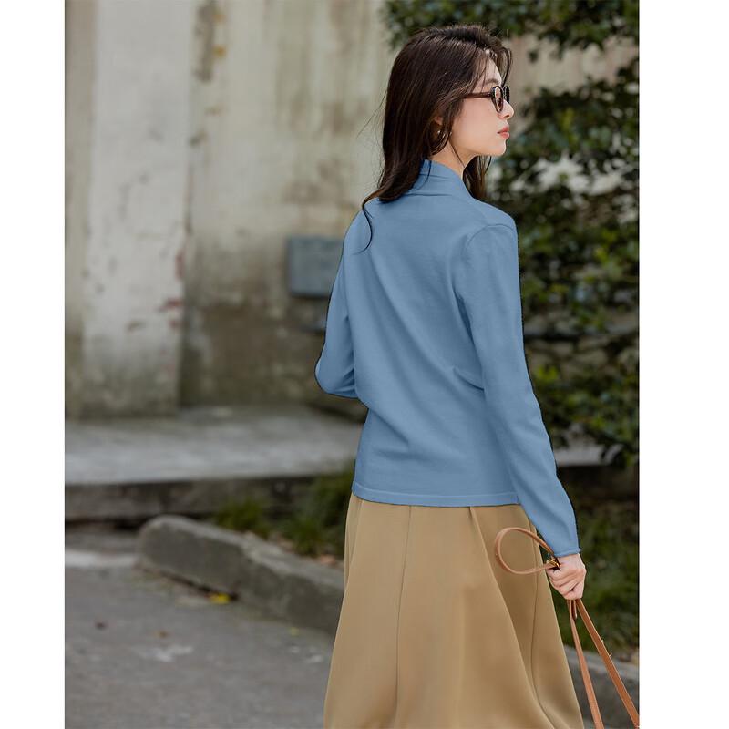 Mocana Women's Elegant V-Neck Long Sleeve Knit Sweater