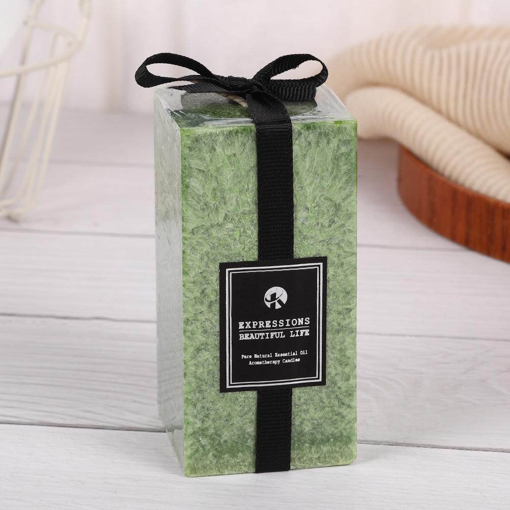 Ice Flower Candle Household Unscented Candle Emergency Wedding Fragrance Souvenir Square Candle