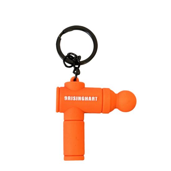 Keychain Pendant Multi-Color Design Lightweight Soft Silicone Mini Fascial Machine Shape Keychain Portable Decompression Toy Backpacks Fitness