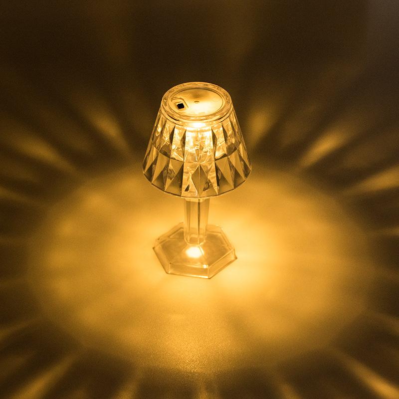LED Transparent Kleine Tisch Lampe Kreative Nacht Lampe Nacht Lampe Atmosphäre Lampe Innen Dekoration Geschenk Restaurant Layout