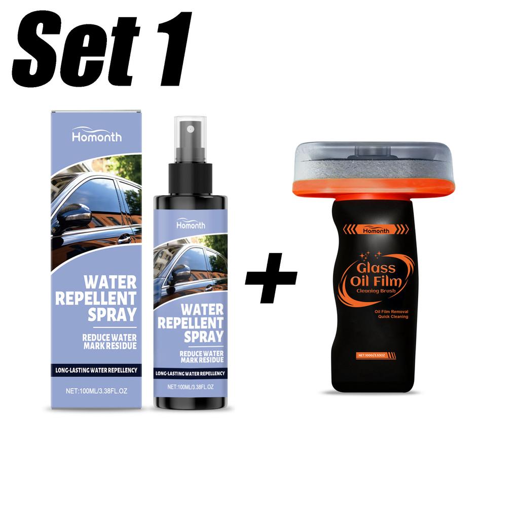 Car Glass Waterproofing Agent Car Window Anti Fog Spray Effective Clear Vision Safe Driving Glass Polishe Rainproof Anti-Fog Set