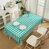 Nordic Checkered Waterproof PEVA Tablecloth - Oil-Proof, Wash-Free, Modern Picnic & Party Mat