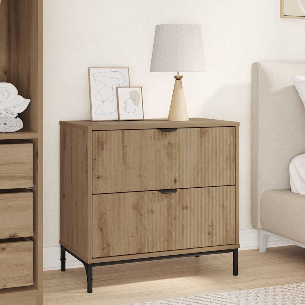 Nightstand Artisan Oak 63.5 x 36 x 61 cm Particleboard