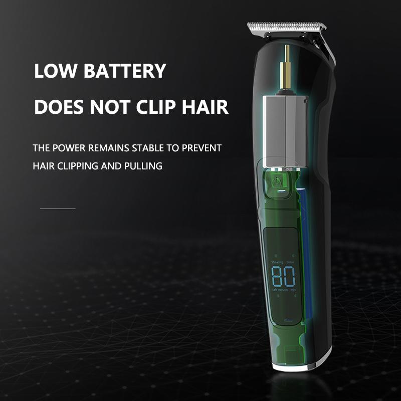 Zastřihovač vlasů a vousů Profesionální multifunkční LCD displej pro mytí celého těla IPX7