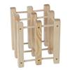 Wine Rack  Standing Wine Rack Wood Stackable Modular Wine Rack Wine Holder  Standing For Kitchen Bar Countertop 6 Bottle