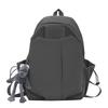Schoolbag New Solid Color Simple Large Capacity Student Junior High School Primary School Backpack Lightweight Trendy Cool Men's and Women's 