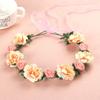 Handmade Flower Crown Braided Wreath Simulated Flower Flower Headbands Elegant Design Sweet Wind Flowers Floral Garland Outdoor