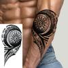 1 Sheet Tribal Totem Maori Temporary Tattoos For Adults Men Women Black Fake Sleeve Tattoo Sticker Waterproof