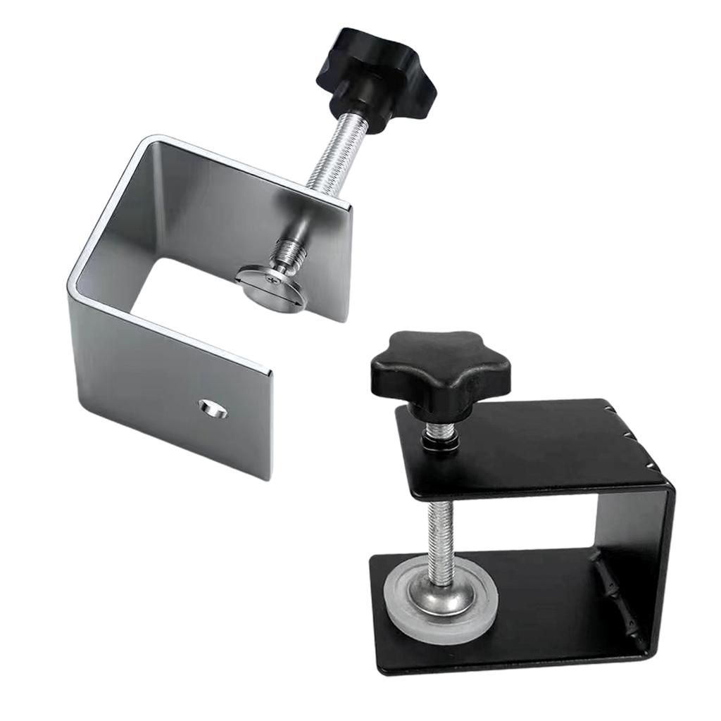 Stainless Steel C Clamp Heavy Duty Cabinet Drawer Furniture Installation Clamps Drill Hole Guide Design Support Clamp
