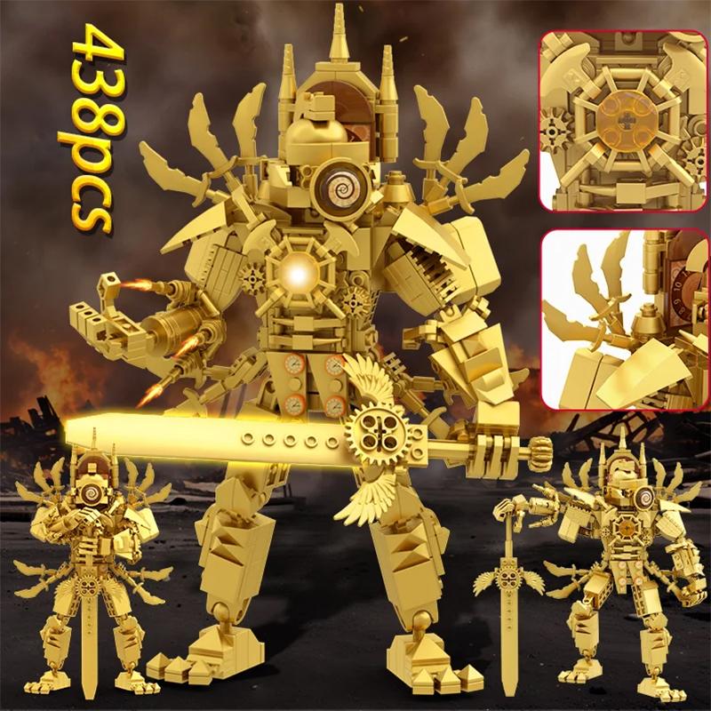 Horké stavební kostky Skibidi Toilet Toaleta Vylepšený G Man&Dominator Akční figurky Model Titan Speakerman Hračky Pro Děti Vánoční dárek