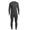 Unisex Wool Silk Thermal Underwear Suit - Winter Seamless Round Neck, German Velvet for Men & Women, Autumn Top & Bottom Set