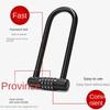 Bicycle Password Lock U-lock Glass Door Lock Anti-theft Wear-resisting Multipurpose For City Electric Mountain Bikes