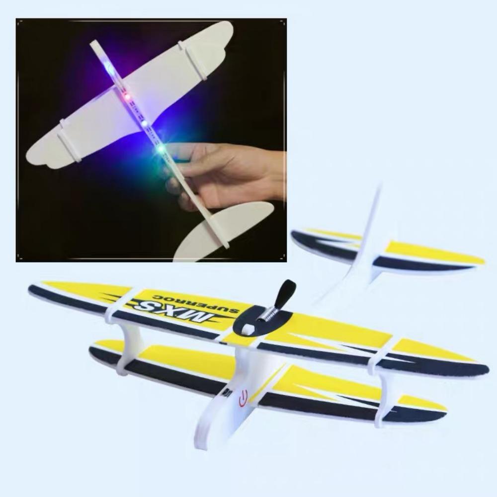 New Ligthweight Children'S Hand Throwing Aircraft Multistyles Eva Airplane Glider Toy Model Diy Assemble Airplanes Toys