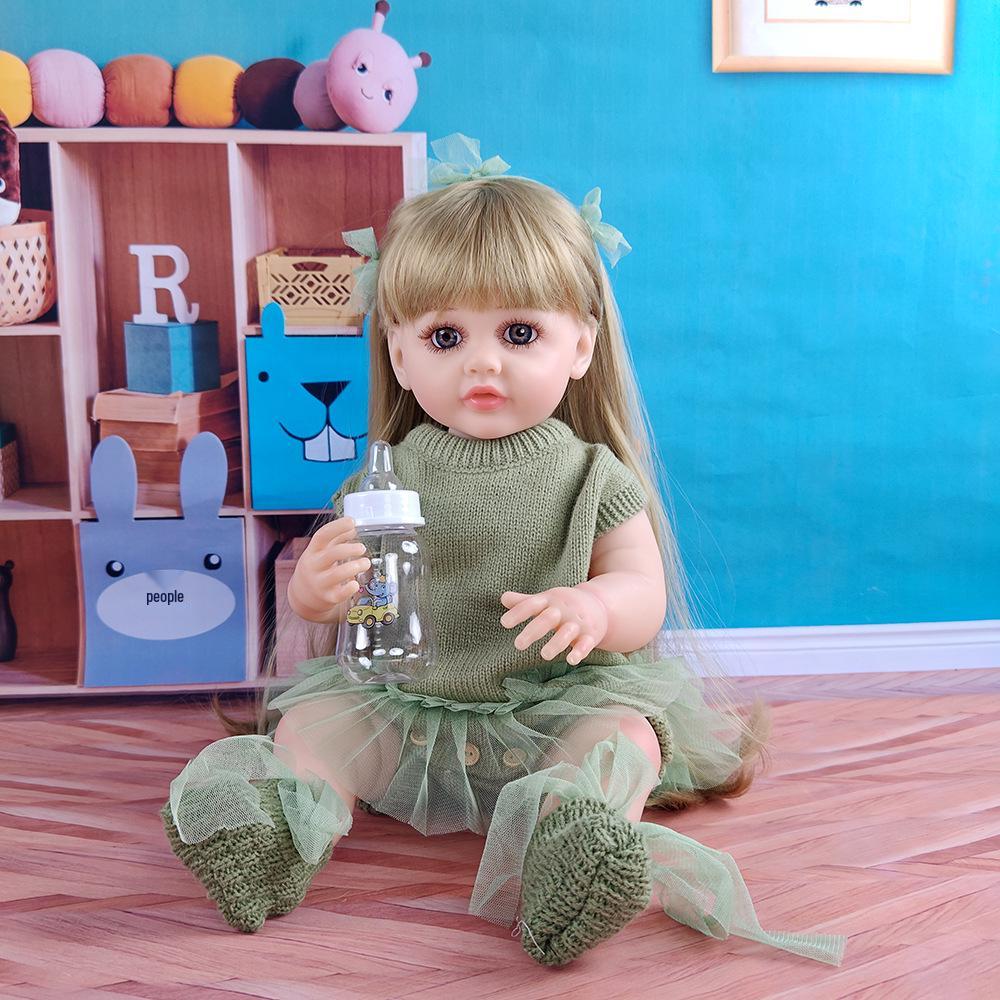 

55 см Мягкая силиконовая интерактивная кукла реборн на русском языке Standard Doll