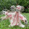 Halloween Swinging Ghost Voice Control Luminous Sound Ground Terrifying Scary Scene Prop Outdoor Yard Haunted House Party Decor