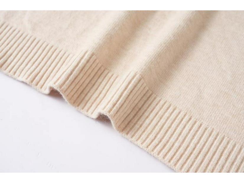 Autumn/Winter Men's Half-Zip Stand Collar Solid Color Knit Sweater Fashion Base Layer