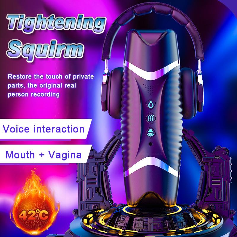 JIUAI Nuovo Masturbatore Automatico per Gli Uomini Bocca Morbida Pompino Succhiare Tazza Riscaldamento Vaginale Masturbatore Maschile Strumenti Per Adulti 18+ Giocattoli Del Sesso