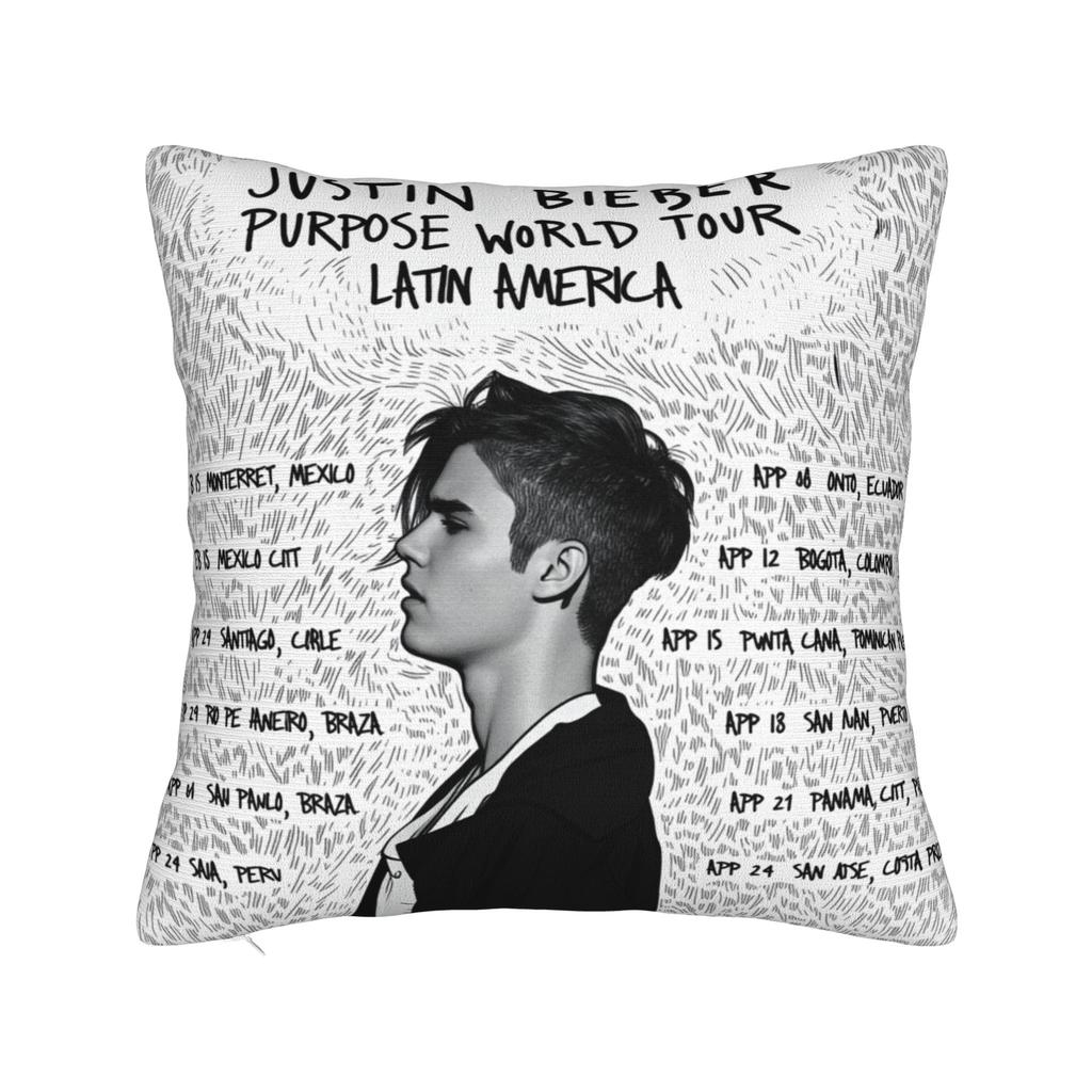 Justins Biebers Pillow Case Custom Pillow Cover Novelty Cushion Cover For Living Room Sofa