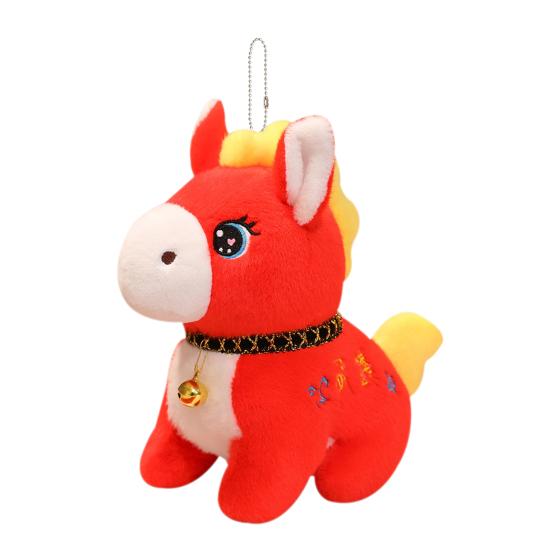 Horse Plush Doll 2026 Year of The Horse Mascot Lucky Chinese Zodiac Pony Stuffed Toy Spring Festival Gift