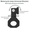 Aluminum Alloy Motorcycle Auxiliary Lights Bracket 360 Degree Horizontal Bull Bar Motorcycle Fog Lights Mount Bracket Clamp