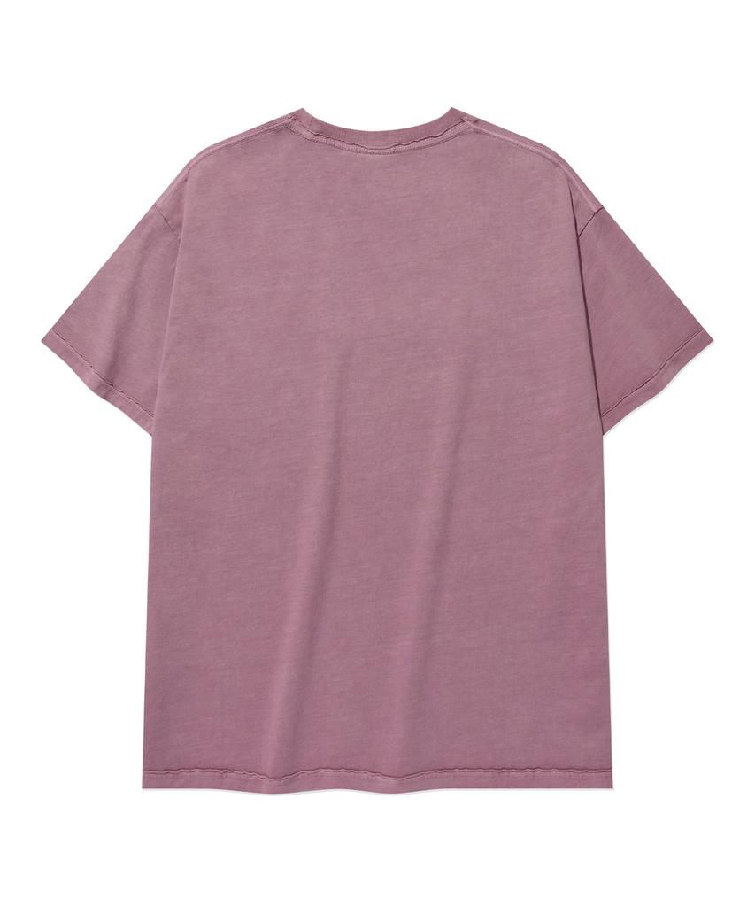 COVERNAT WOMAN Oversized Pigment Copper Logo T-Shirt Magenta