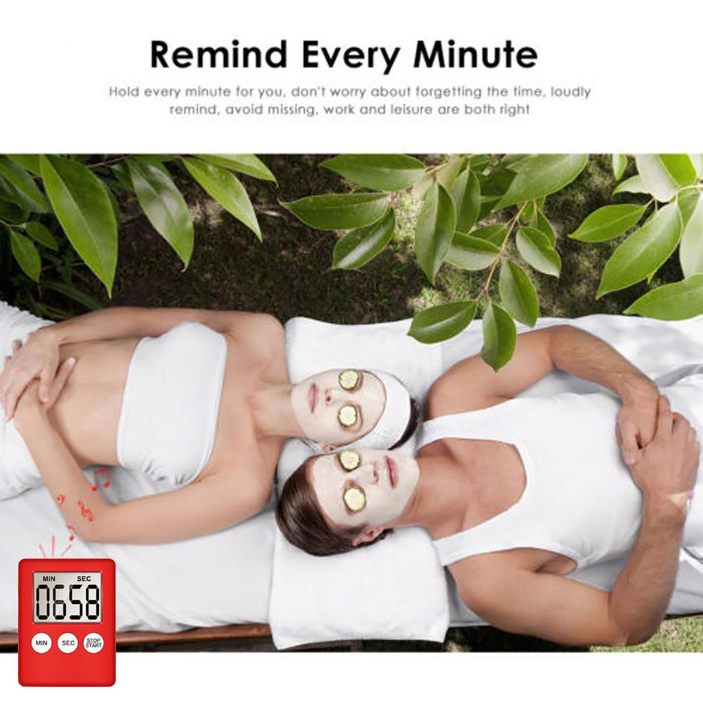 Large Digital LCD Kitchen Cooking Timer Count-Down Up Clock Alarm Magnetic