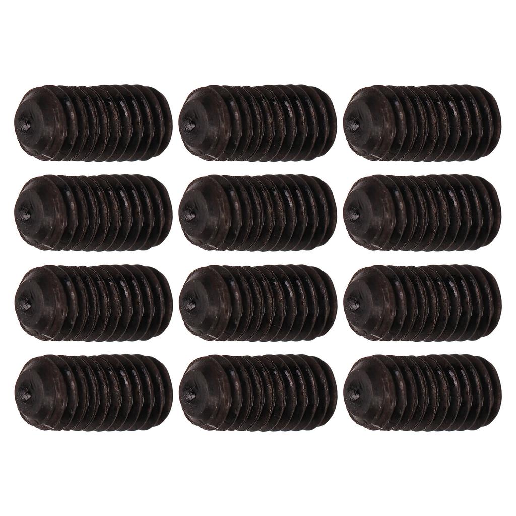 12Pcs Guitar Bridge Screw Set Practical Robust Rust Proof Lightweight No Burr Metal Electric Guitar