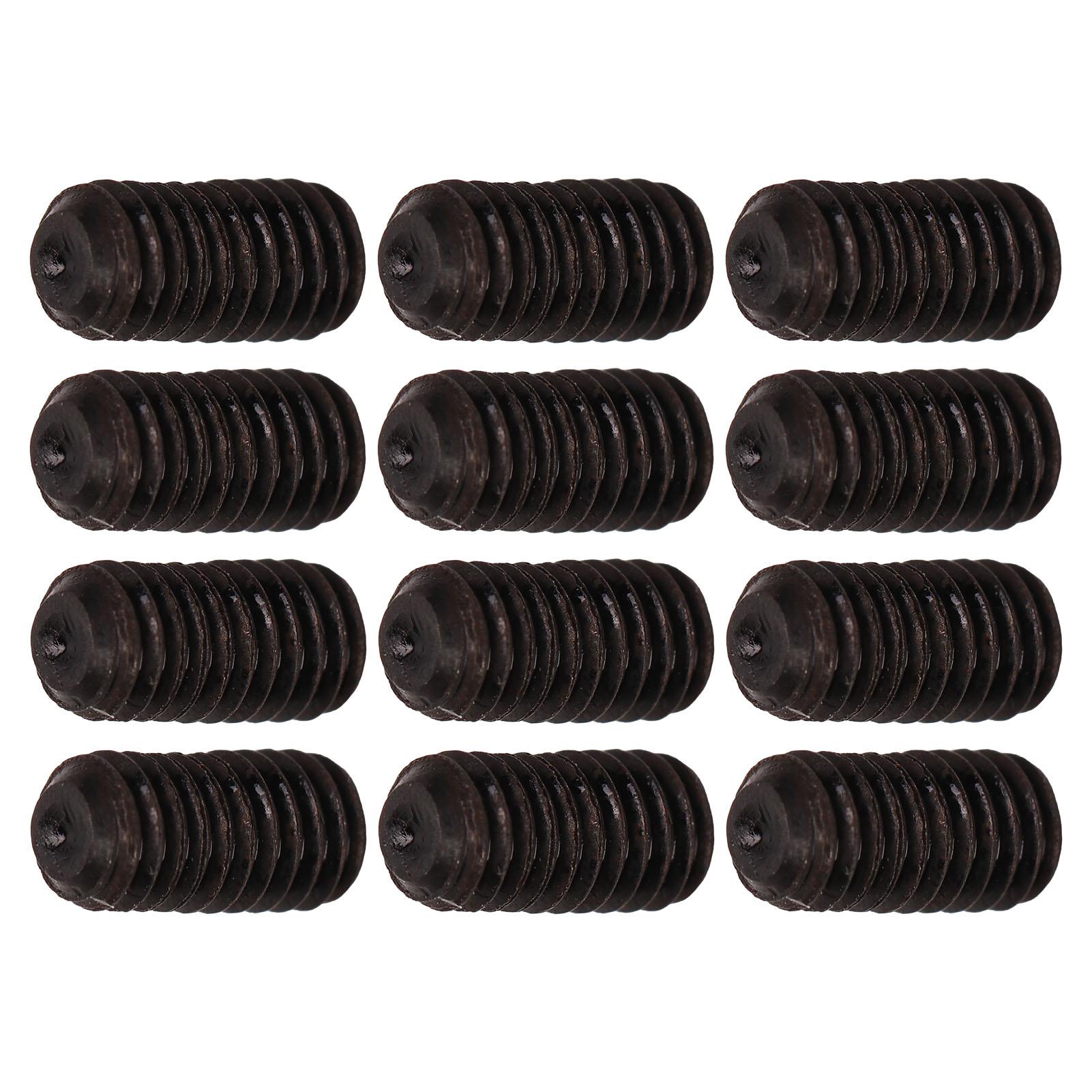 

12 шт. набор винтов для моста для гитары, практичная, прочная, устойчивая к ржавчине, легкая, без заусенцев, металлическая электрогитара