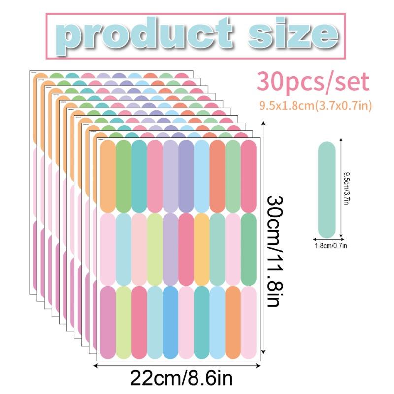 Confetti colored strip stickers Nordic ins style cute living room children's room decoration self-adhesive wall stickers