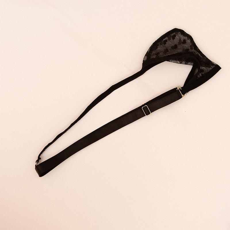 Men's Love-heart Pattern Thong Sexy Open Butt Panties Erotic G-string Penis Pouch Underpants Hollow Out Briefs Underwear