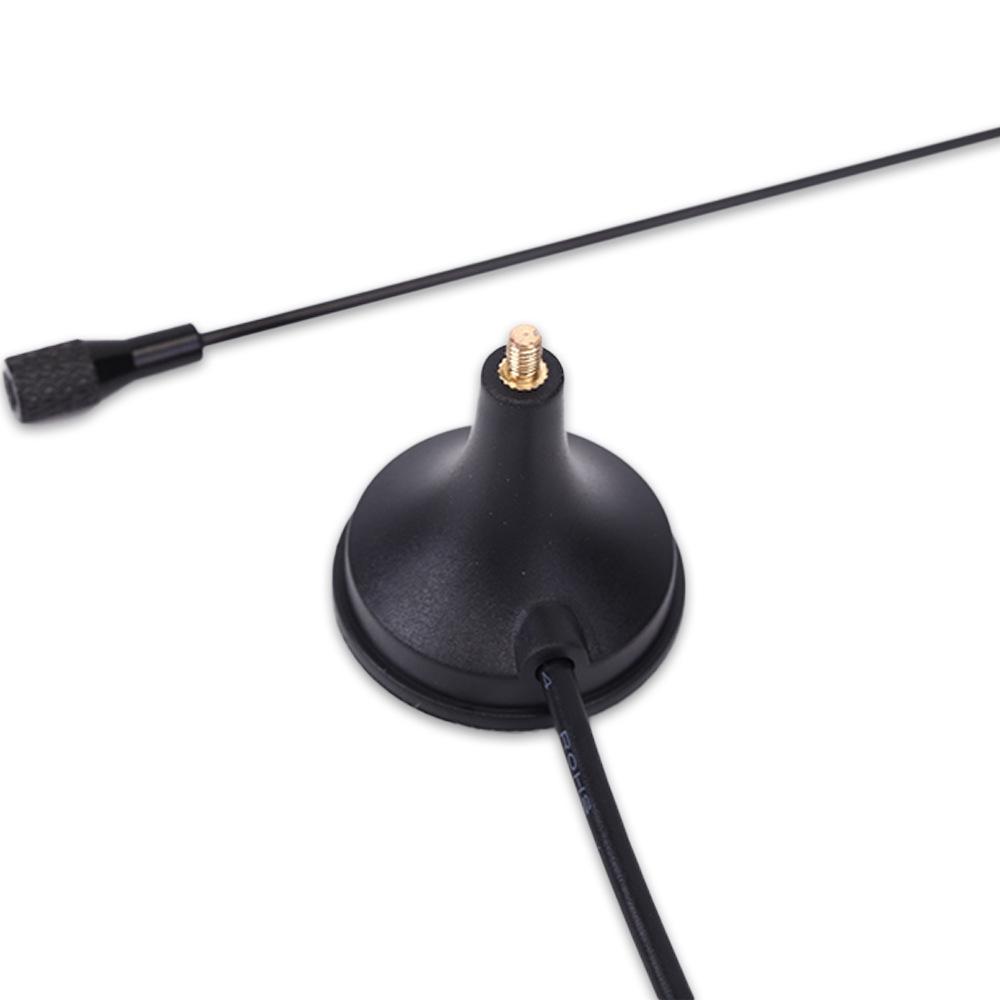 UT-106UV Dual-Band Handheld Radio Antenna with FM, Car Suction Cup, BNC/Q9 Connector, and Mini Magnetic Mount.