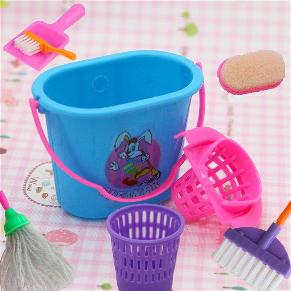 Kit Miniature Dustpan Household Tools Mop Broom Toys Mini Doll Accessories Dollhouse Furniture