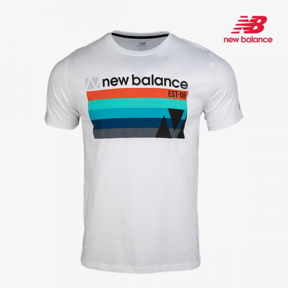 

New Balance Графическая футболка HeaTer с функциональным круглым вырезом и коротким рукавом 90