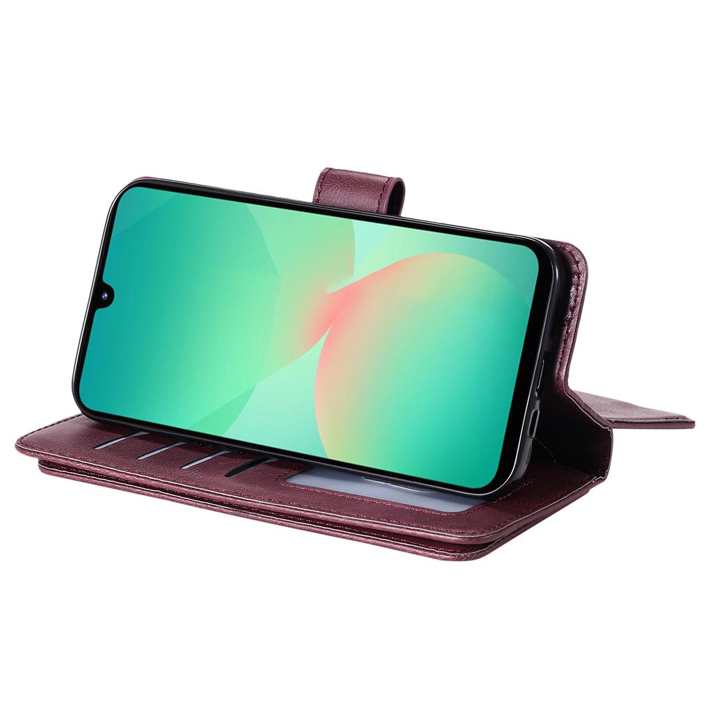 For Samsung Galaxy A17 5G/A17 4G/A26 5G/A16 5G/A16 4G Leather Case with 10 Card Holder Phone Cover Stand