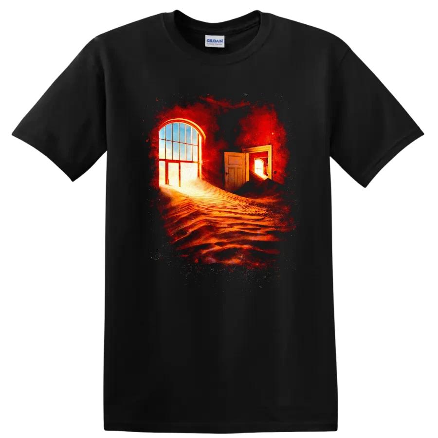 Vintage Desert Scene T Shirt Surrealist Art Room w/ Sand T Shirt Tee