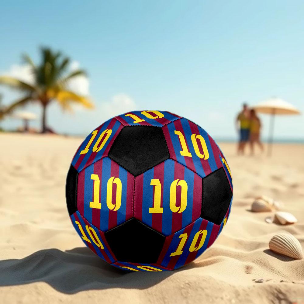 1pc Lionel Messi Soccer Ball Size 5 Indoor Soccer Ball Fashion Colorful Backyard Game - Great For Sports Fans Gift HE43