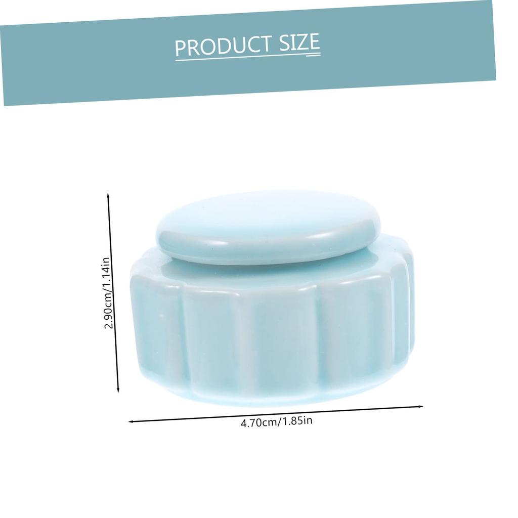 NUOLUX Ceramic Jar, Mini Rouge Lipstick Jar, Toner Storage, Small Ceramic Bottle, Travel, Multi-Purpose Storage, 65g