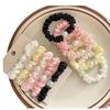 Small Intestine Hair Band Satin Fabric Pearl Headband Daily Hair Rope Tie Hair Rubber Band