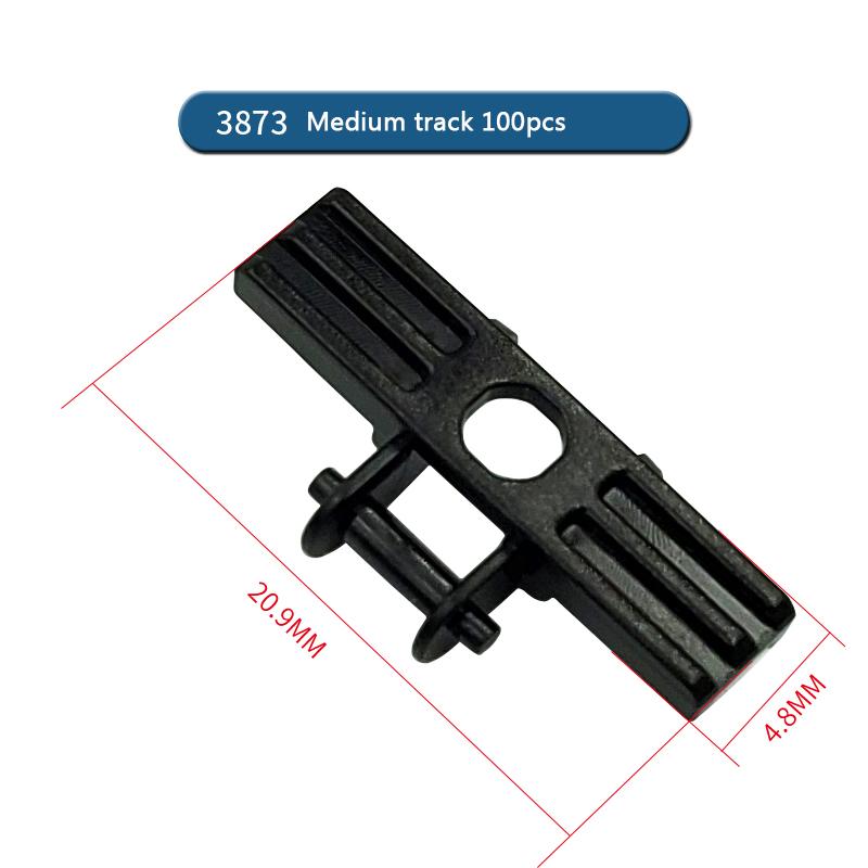 Construction Vehicle Track Compact Particle Building Blocks 3873 15379 Medium Gear Chain About 60cm Fitting Including Lego Parts