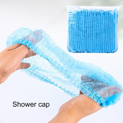 100 unids/bolsa sombreros estériles elásticos antideslizantes una vez estirables a prueba de polvo desechables tela no tejida sombreros de red para el cabello Accesorios de belleza