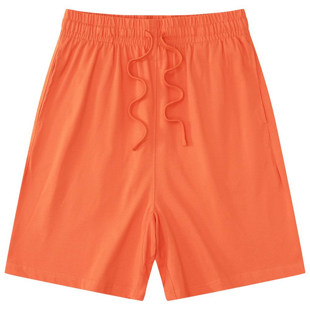 LVLV American Brand Trendy 275g Pure Cotton Loose T-shirt and Sports Shorts Set for Men, Women, and Kids.