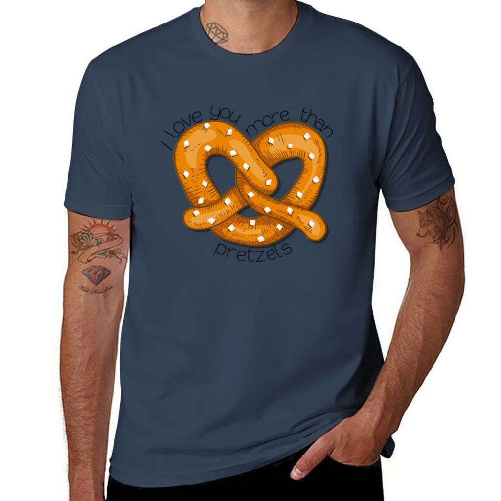 I love you more than pretzels TShirt Breathable Mesh Panel TShirt