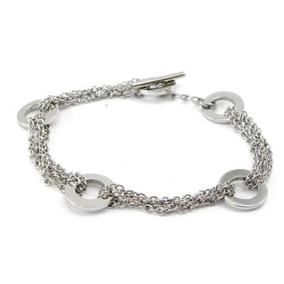 [I1140] - Silver 'Choreography' Steel Bracelet