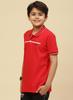 Monte Carlo Boy Regular Fit Red Tshirt