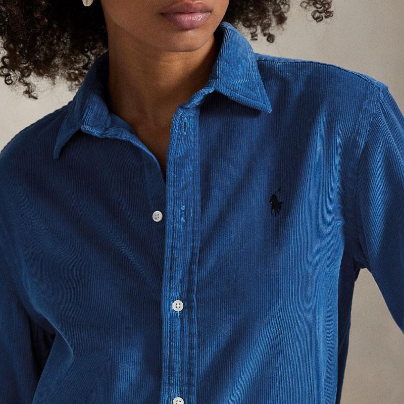Polo Ralph Lauren Classic Fit Cotton Long Sleeve Button Down Shirt Women Shirts 211A89499-002