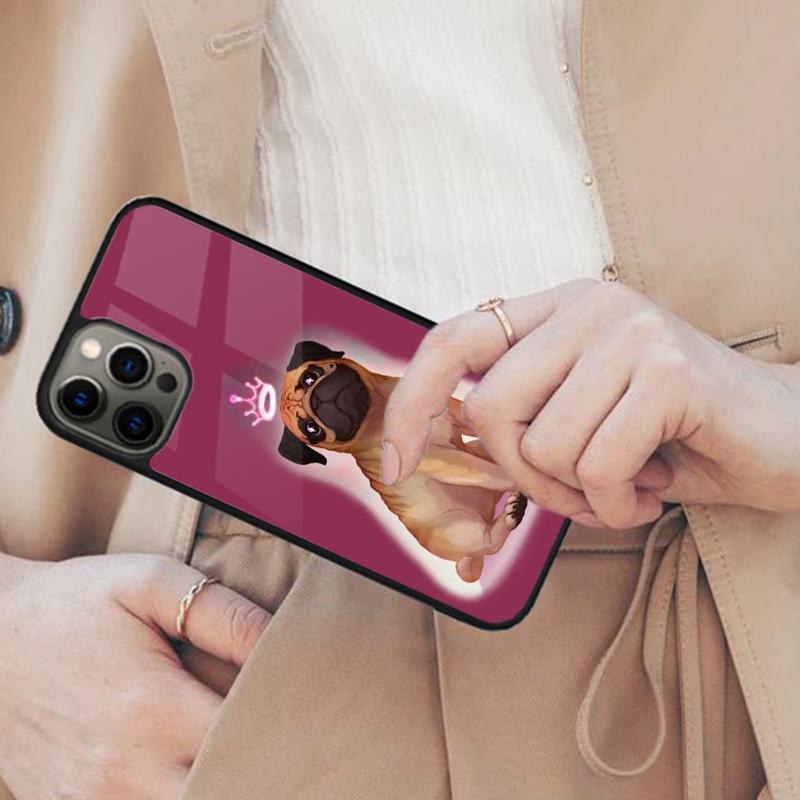

Princess Pug Magnetic Phone Case For APPLE iPhone 17 Air 16 14 13 12 Pro Max 15 Plus Wireless Charge With MagSafe Cover iPhone 13mini