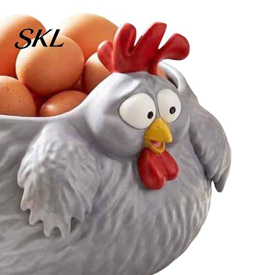 Dekorativní Farmářská Kuchyňská Potřeba Podnos na Skladování Slepic, Roztomilá Miska Slepička, Novinkový Košík na Vejce Vnitřní Venkovní Párty Nádoba na Jídlo Talíř na Ovoce,